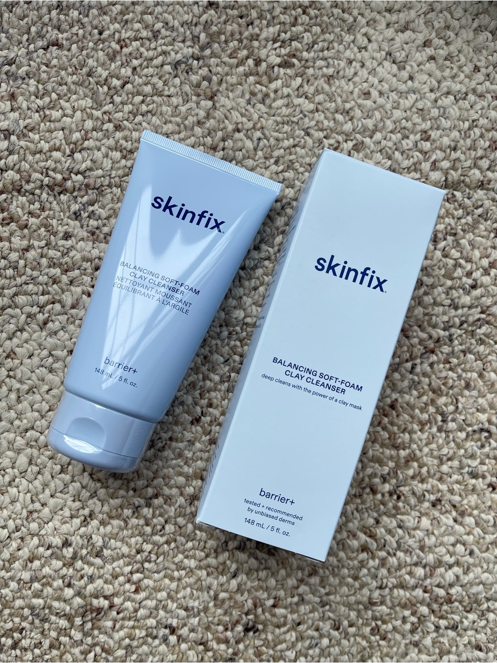 Skinfix Balancing Soft-Foam Clay Cleanser – White